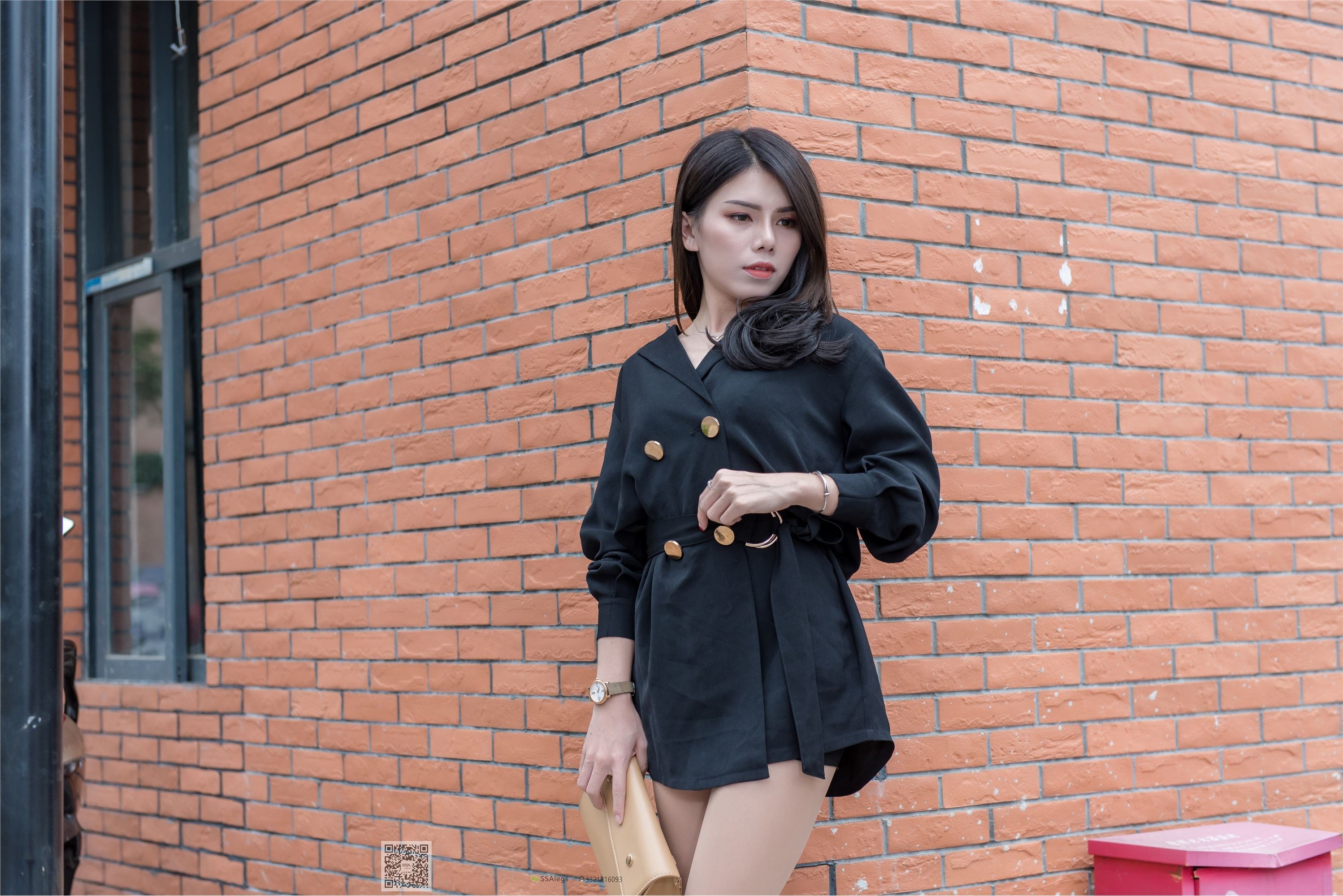 SSA丝社 NO.024 芷沫 高冷混血女王芷沫肉丝街拍